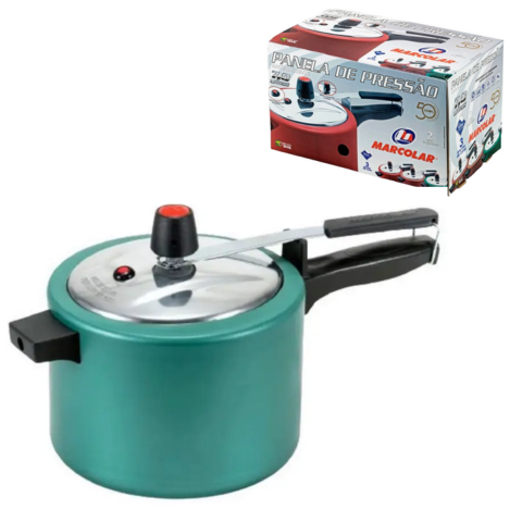 PANELA DE PRESSÃO 7,0 LTS TURQUESE (3PÇS)-MARCOLAR