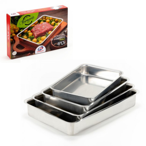 CJ.ASSADEIRAS 04 PÇS RETANGULARES ALTAS (3KITS)-MARCOLAR