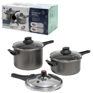 KIT PANELAS PRESSÃO FECHAMENTO EXTERNO QUALITE (3KITS) MARCOLAR