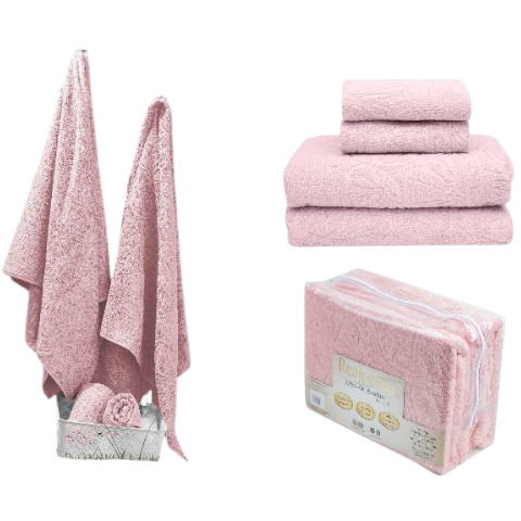 JOGO DE BANHO 4PÇS ROSA MODERNO REALCE TOP (1JG)-SULTAN