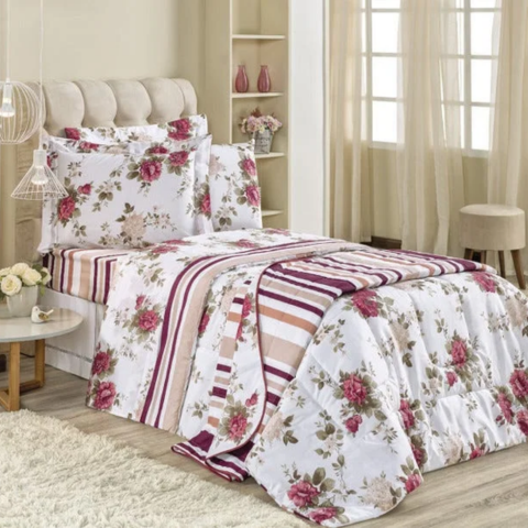 EDREDOM SOLTEIRO 2,45X1,60 REALCE PREMIUM (1PÇ)-SULTAN