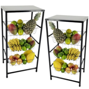 FRUTEIRA PRÁTICA UTILAR PRATA PRETO (1PÇ)-UTILAÇO