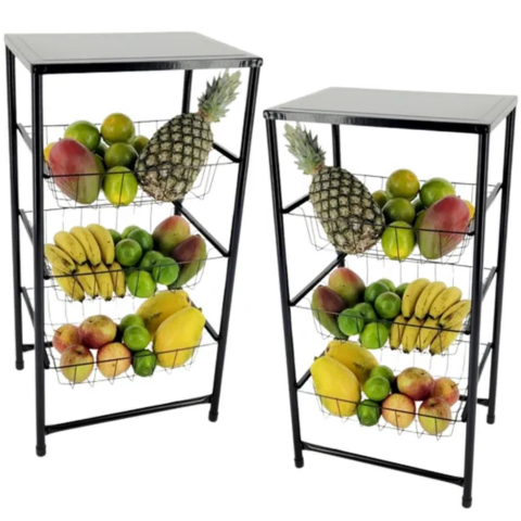 FRUTEIRA PRÁTICA UTILAR PRATA PRETO (1PÇ)-UTILAÇO