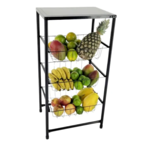 FRUTEIRA PRÁTICA UTILAR PRATA PRETO (1PÇ)-UTILAÇO