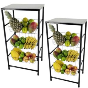 FRUTEIRA PRÁTICA UTILAR PRATA PRETO (1PÇ)-UTILAÇO