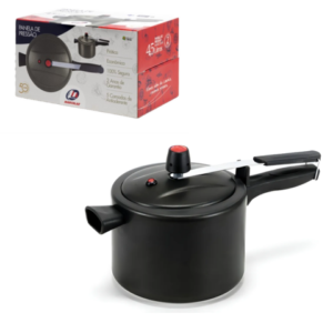 PANELA DE PRESSÃO 4,5 LTS PRETA (3PÇS)-MARCOLAR