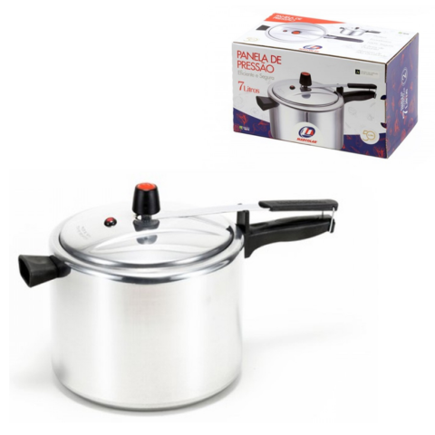 PANELA DE PRESSÃO 7,0 LTS POLIDA (3PÇS)-MARCOLAR