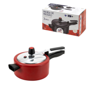 PANELA DE PRESSÃO 3,0 LTS ROUGE (3PÇS)-MARCOLAR