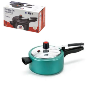 PANELA DE PRESSÃO 3,0 LTS TURQUESE (3PÇS)-MARCOLAR
