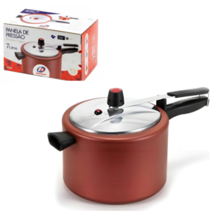PANELA DE PRESSÃO 7,0 LTS CEREJA (3PÇS)-MARCOLAR