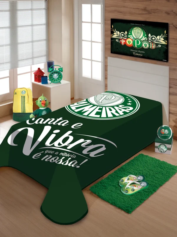 COBERTOR RASCHEL PLUS PALMEIRAS-JOLITEX